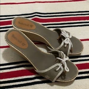 timberland grey sandals used